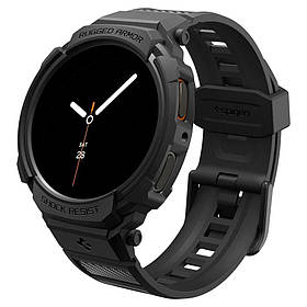 Чохол та ремінець Spigen для Galaxy Watch 8 (40 mm) Rugged Armor "Pro" Black (ACS10005)