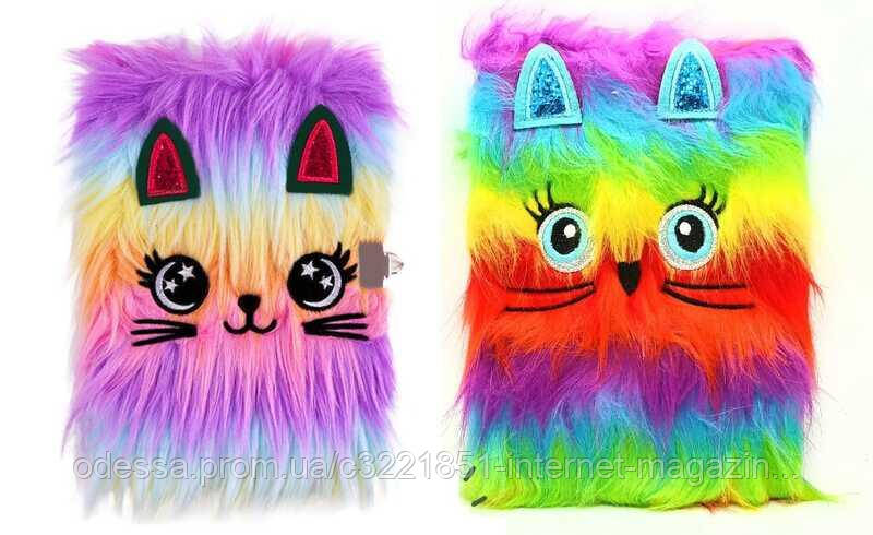 Блокнот М 18134 (120)  2 види,15 х 21 см, хутряна обкладинка, у лінійку, у пакеті [Склад зберігання: Одеса №4]