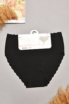 Труси жіночі напівбатальні чорного кольору 207952M