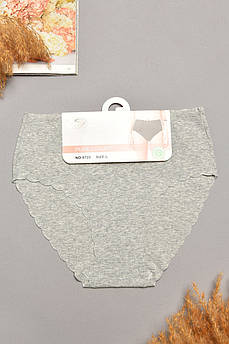 Труси жіночі напівбатальні світло-сірого кольору 207953M