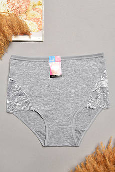 Труси жіночі напівбатальні сірого кольору 207972M