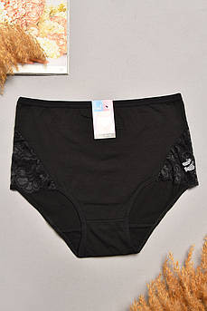 Труси жіночі напівбатальні чорного кольору 207973M