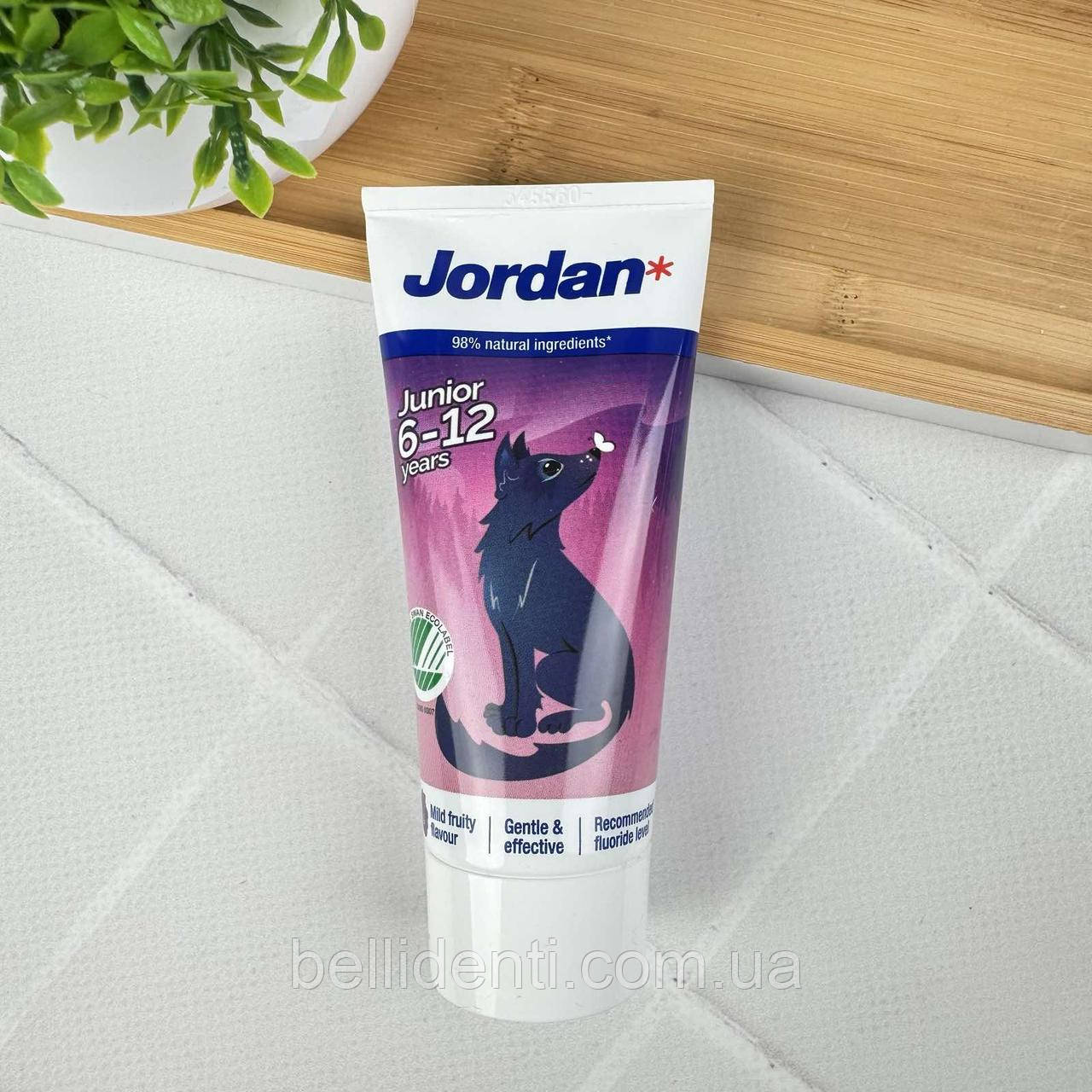 Дитяча зубна паста Jordan Junior від 6 до 12 років (вовчик), 50 мл, фото 1