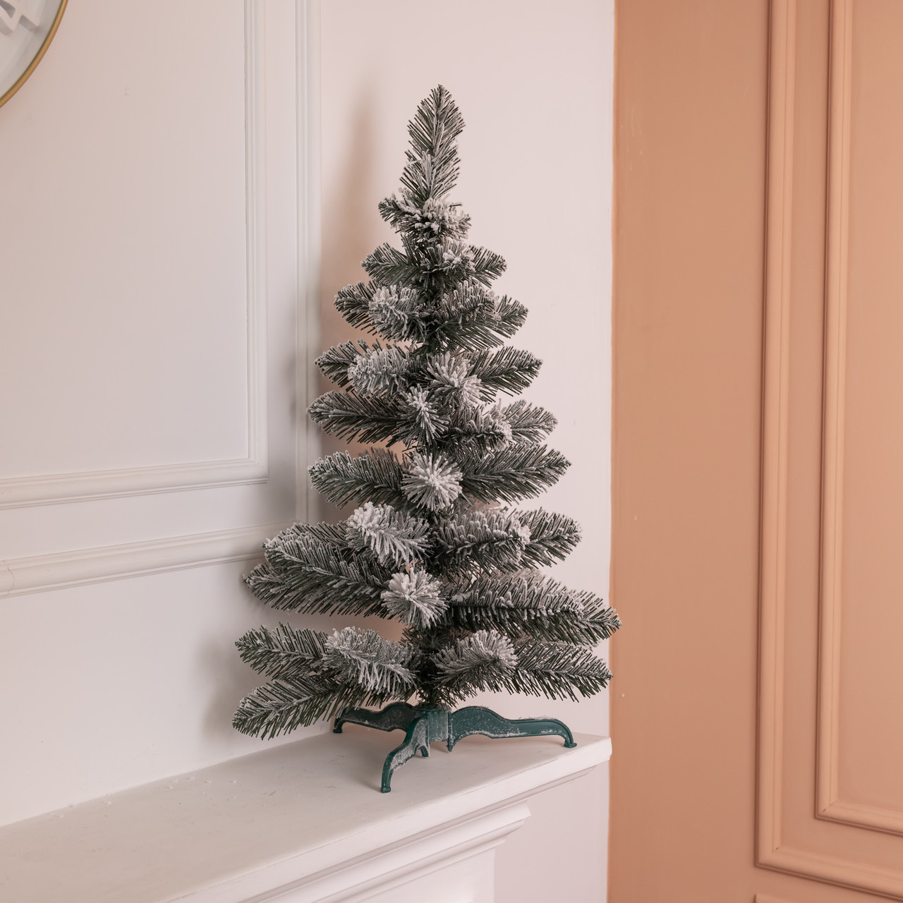 Штучна новорічна міні ялинка «Полонинська» зимова 60 см SOK-M-04-3