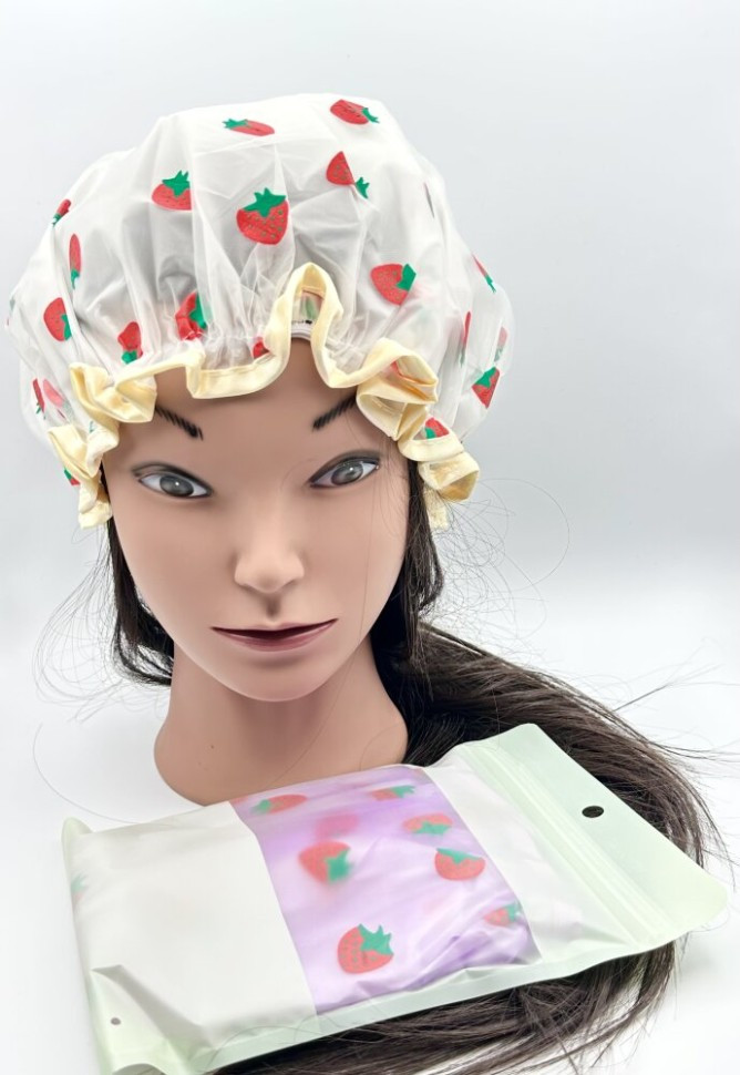 Двошарова шапочка для душу, фото 1