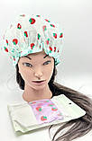 Двошарова шапочка для душу, фото 4