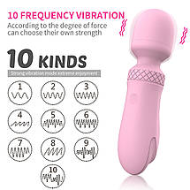 Міні-вібратор-мікрофон Every Night Toys Scarlett лавандовий, 10 режимів вібрації, фото 2