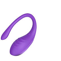 Віброяйце Every Night Toys Letitia з дистанційним керуванням, бузковий, 10 режимів вібрації, фото 2