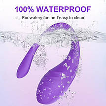 Віброяйце Every Night Toys Letitia з дистанційним керуванням, бузковий, 10 режимів вібрації, фото 5