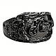 Каблучка чорна чоловіча панк з клювом орла та мотоциклом байкерська 21 розмір IgnisFlos921, фото 3