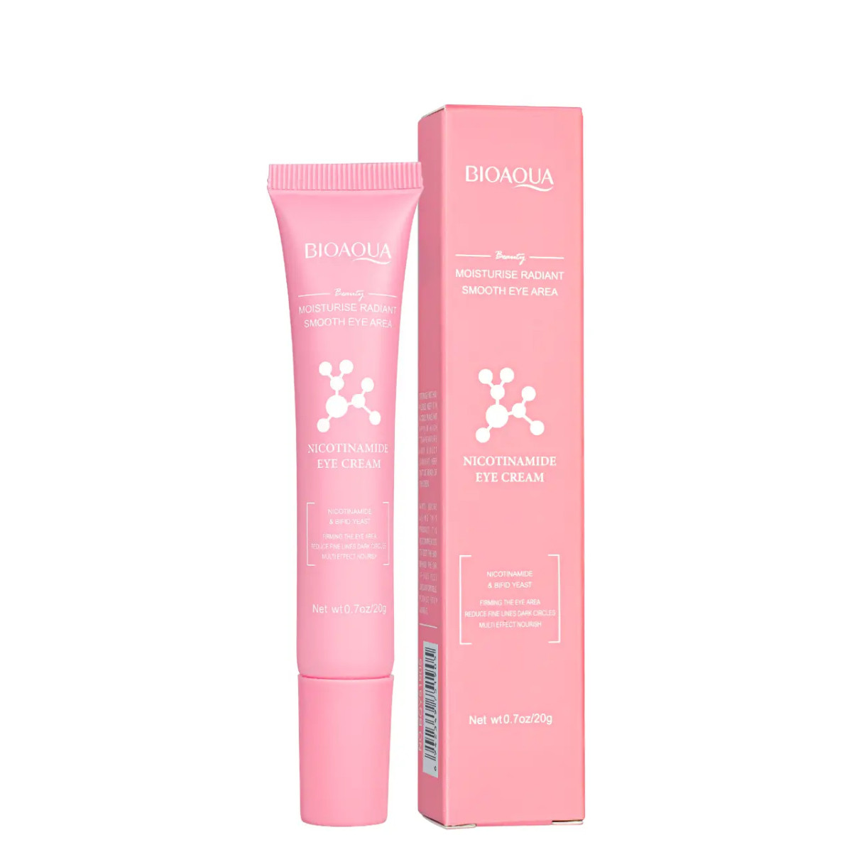 Крем для шкіри навколо очей з ніацинамідом Bioaqua, 20г, фото 1