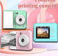 Фотоапарат-принтер C 72976 3 кольори, type-C, роз єм для SD карти, фото, відео, гри, 3 рулони термопаперу, в коробці, ВИДАЄТЬСЯ