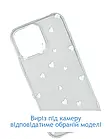 Чохол-накладка Infinity Silicone Cover iPhone 16 Transparent White Серце, фото 2