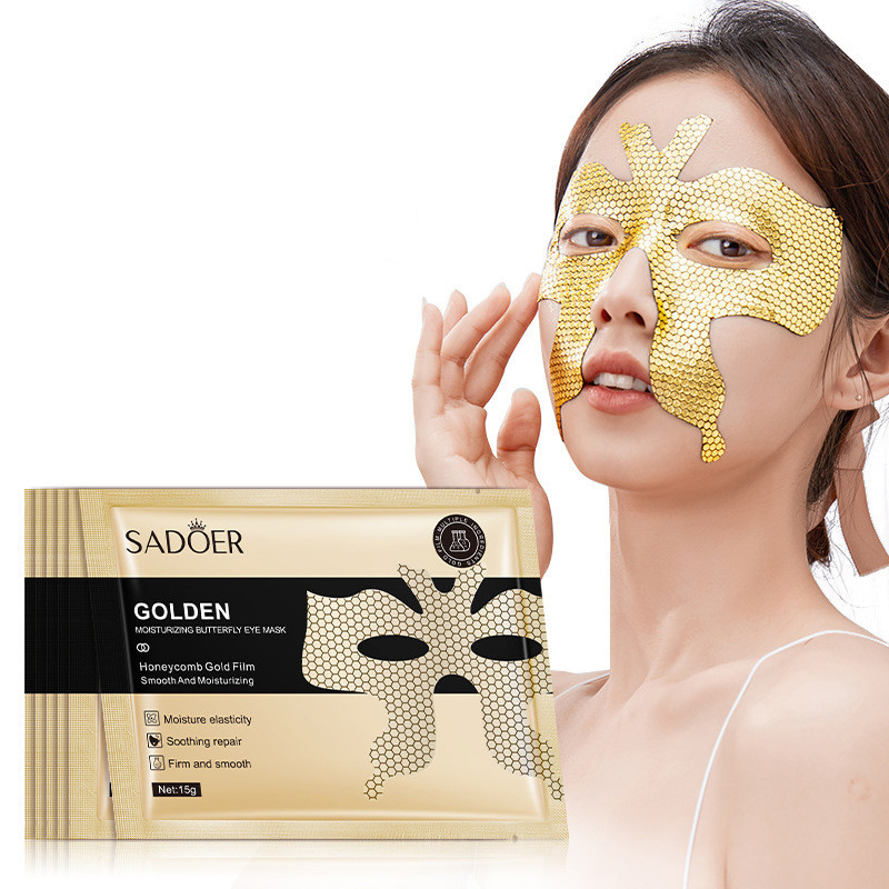 Маска-патч SADOER Golden Butterfly для шкіри навколо очей, лобових і носогубних складок, фото 1