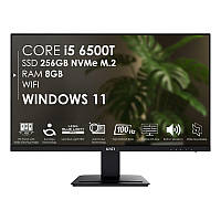 Моноблок HP/MSI EliteDesk 800 G3 s1151 Монітор 27" Core i5-6500T/ DDR4 8GB/ SSD256GB M.2/ Wi-Fi Black Міні ПК Black