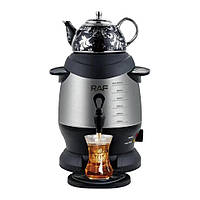 Електричний самовар 2 в 1 на 6 л з порцеляновим заварним чайником на 1 л RAF R.7115 Електросамовар із заварником
