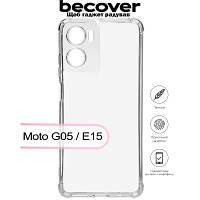Чохол до мобільного телефона BeCover Anti-Shock Motorola Moto G05 / E15 Clear 713470 kalyna