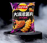 Чіпси Lay's Maxx Ridged Spicy Chicken Noodle Buldak-Nudeln 70г, фото 3