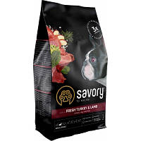 Сухой корм для собак Savory Small Breed rich in Fresh Turkey and Lamb 3 кг 4820232630358 lamp