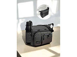 Сумка чоловіча сірий 23*11*29см м.8645 плащівка ТМ SP