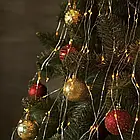 USB Гірлянда "Кінський хвіст" 2 метри 20 ниток 400 LED 8 режимів свічення Тепле біле світло, фото 3