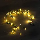 USB Гірлянда "Кінський хвіст" 2 метри 20 ниток 400 LED 8 режимів свічення Тепле біле світло, фото 5