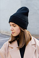Жіноча Шапка Рвана Чорна Without Shovel Shopingo