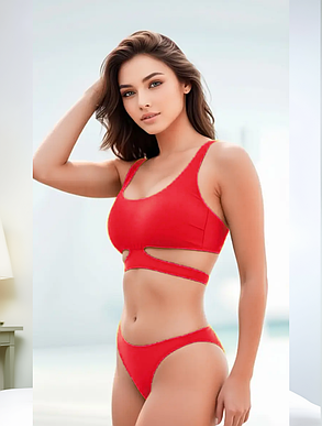 Купальник раздельный 22201 Fuba Надин красный(В НАЛИЧИИ ТОЛЬКО 42 46 УКР р-ры), фото 2