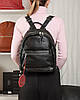 PODIUM Сумка Женская Рюкзак кожа ALEX RAI 8635-9 black, фото 8