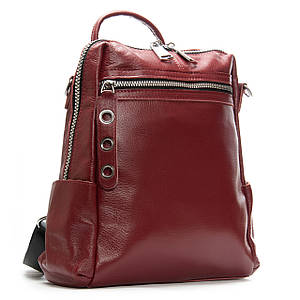 PODIUM Сумка Женская Рюкзак кожа ALEX RAI 8781-9 bordo