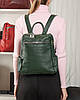 PODIUM Сумка Женская Рюкзак кожа ALEX RAI 8781-9 green, фото 8