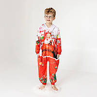 Кигуруми детский пижама плюшевый велюр Зимнее обаяние на рост 128 см