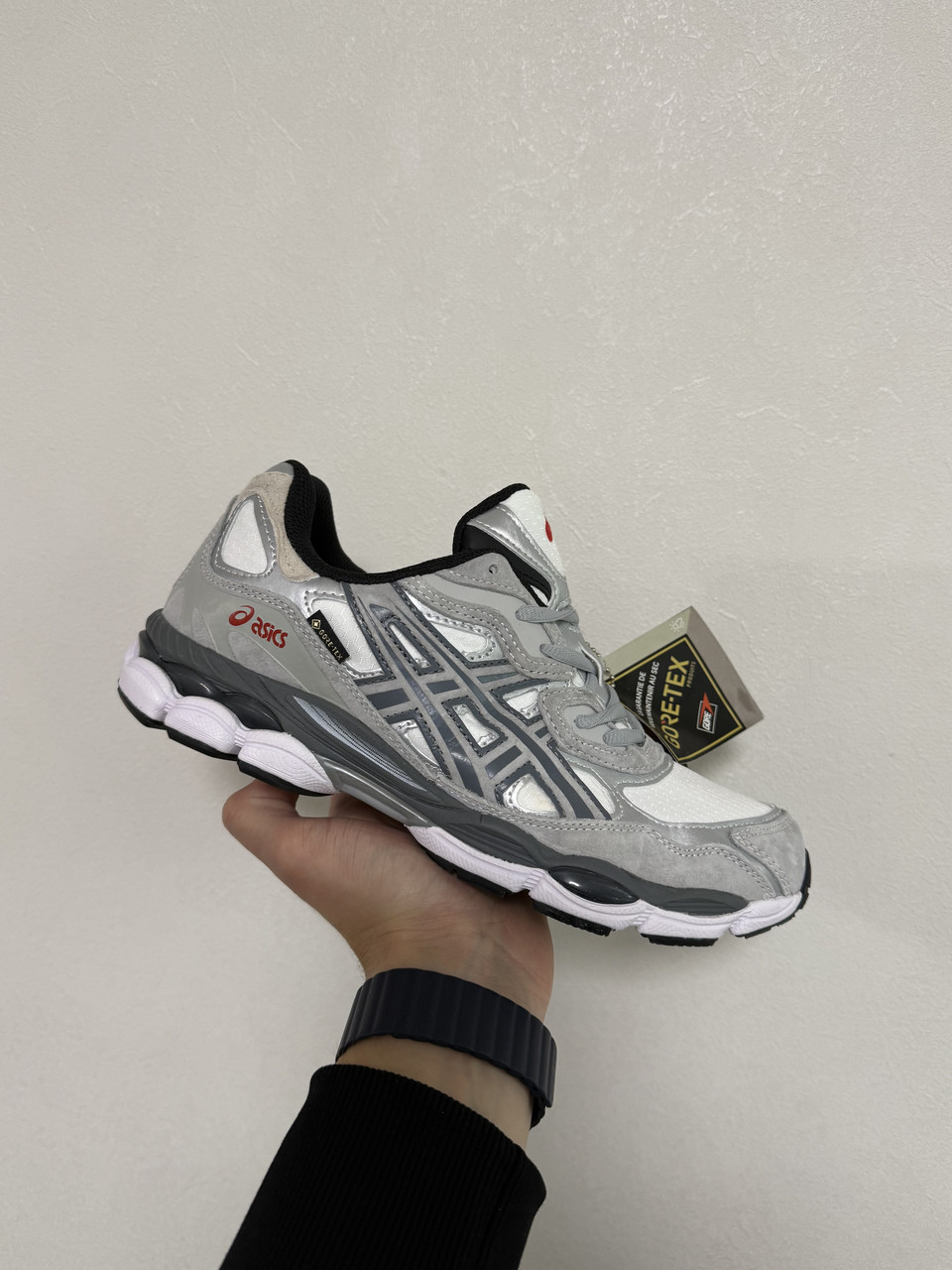 Asics Gel-Nyc White Steel Grey Gore-Tex, фото 1