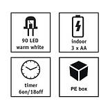 Оригінал! Гірлянда Luca Lighting струна, 1,74 м, теплий білий, 90 LED, таймер (8718861853278) - Вища Якість!, фото 3