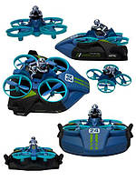 Дитячий вертоліт на пульті керування з LED-підсвіткою 3 в 1 вертоліт машинка катер Aelus 4DRC 3-в-1