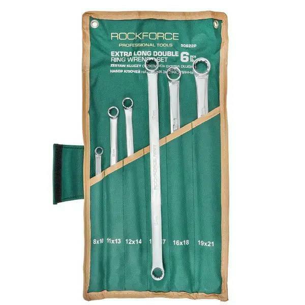 Набір довгих накидних ключів 6 шт. (8-21 мм) RF-50622P, фото 1