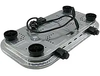 Електрична плитка настільна з двома конфорками для швидкого приготування їжі вдома та на дачі. BROWN