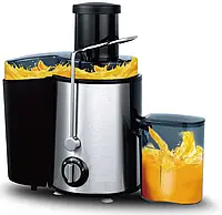 Електрична соковижималка з нержавіючої сталі 1000 Вт для приготування свіжих соків та здорового харчування. BROWN