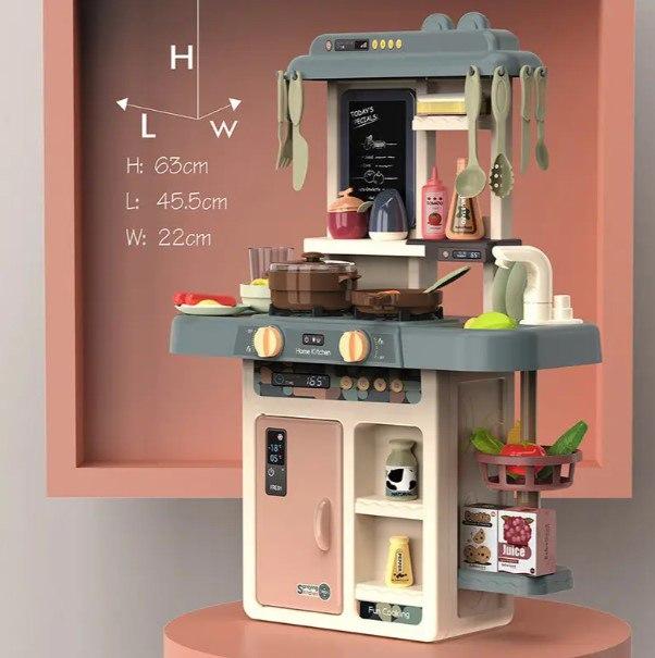Дитяча велика інтерактивна кухня Limo Toy 889-187 з водою парою й духовкою 42 предмети, фото 1