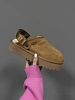 UGG LANAH CLOG PLATFORM CHESTNUT premium 36