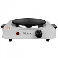 Електрична плита настільна компактна для дачі та дому з чавунним нагрівачем 1200 Вт BROWN