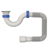 Сифон для душового піддона Mixxus SD-04 з нержавіючим випуском (MI8203)