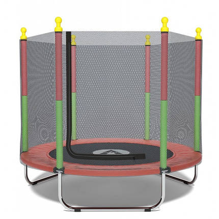 Батут манеж дитячий з сіткою Atleto 160 см червоний KRB10, фото 1