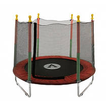 Батут манеж дитячий з сіткою Atleto 160 см червоний KRB10, фото 5