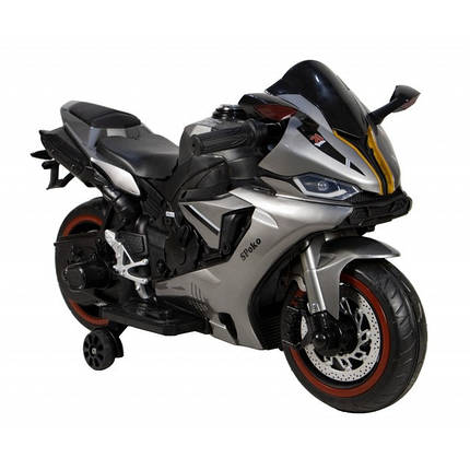 Дитячий електромотоцикл SPOKO 1900S сірий, фото 1