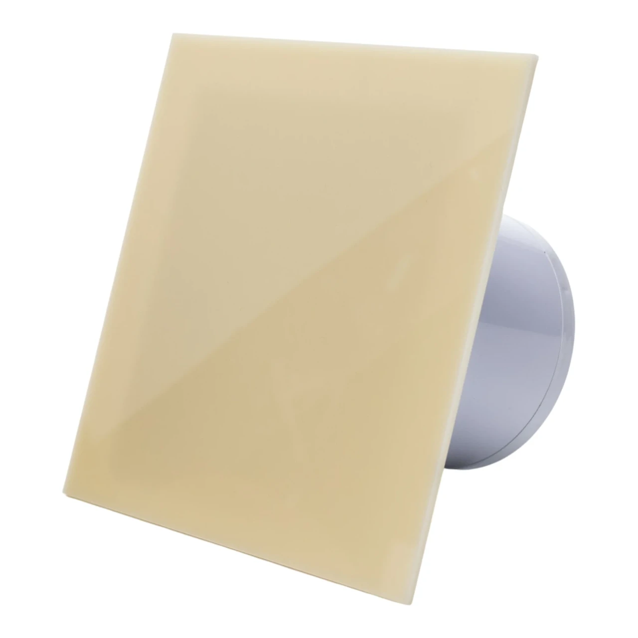 Вентилятор для ванної кімнати Ecovent DECORA Ø125, надтихий, змінна плексигласова панель, зворотний клапан, 140 м³/год, бежевий, фото 1