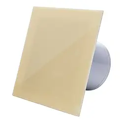 Вентилятор для ванної кімнати Ecovent DECORA Ø100,надзвичайно тихий,змінна панель з плексигласу,зворотний клапан,витрата 93 м³,беж