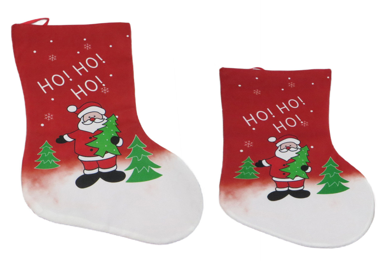 Новорічний носок для подарунків 35*25.5 см No226, фото 1
