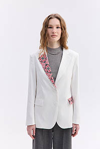 Піджак жіночий MEREZHKA "Гарт" білий