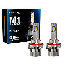 LED лампи H13 Infolight M1 Dual Canbus 6000K 12000lm 55W 9-16V CANBUS